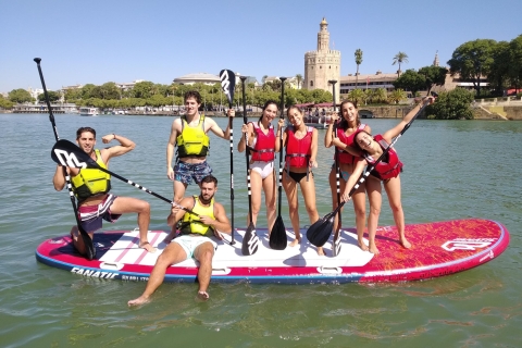 Sevilla: Sesión grupal de paddle surf gigante