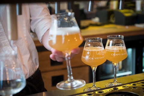 Vienne: expérience de dégustation de bière artisanale avec des collations locales