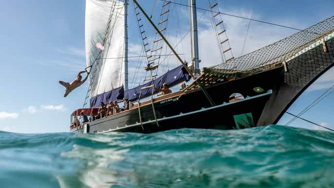 aruba allinclusive morning pirate ship sail