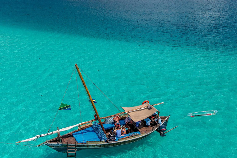 Mnemba Island Dhow Snorkeling, Dolphins, Bbq Lunch, Sailing Sharing Mnemba Island Snorkeling Trip with Bbq Lunch