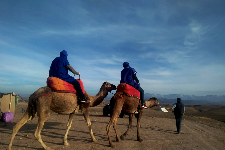 Marrakech: bicicleta de quad Agafay Desert, paseo en camello y cena