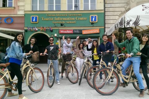 Breslavia: tour in bici di 3 ore in inglese, tedesco o polacco