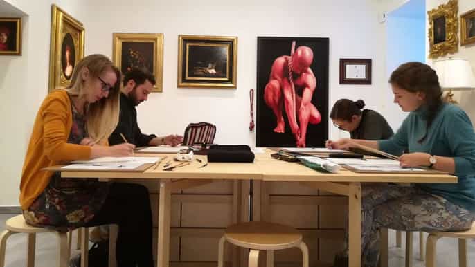wien zeichnen meisterklasse mit renommierten artist create