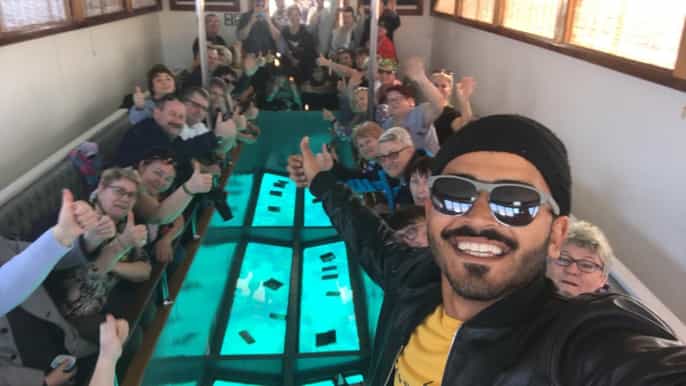 aqaba coral viewing glass bottomboat tour with open buffet