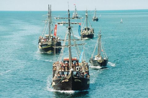 From Djerba: Flamingo Island by Pirate Ship with Lunch