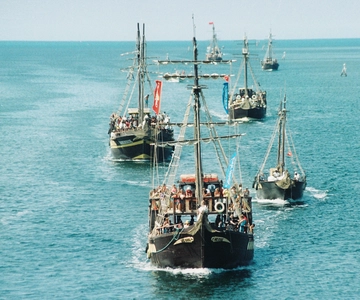 From Djerba: Flamingo Island by Pirate Ship with Lunch