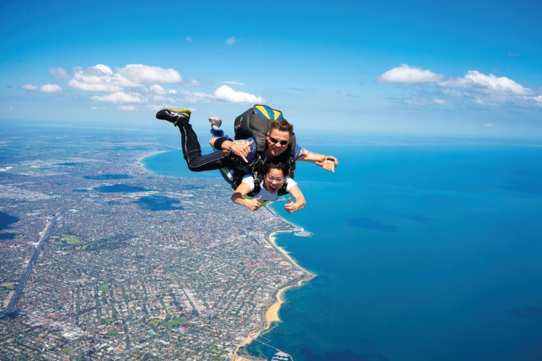 Melbourne: skok spadochronowy na plaży St. Kilda