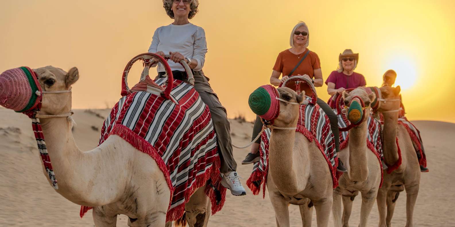 Dubai: Evening Camel Trekking & Dinner at Al Marmoom Oasis