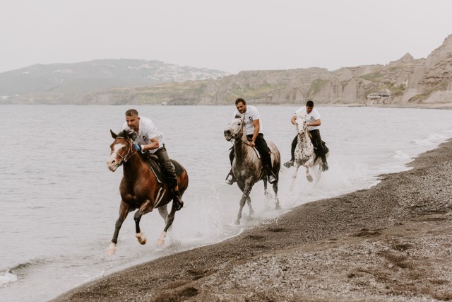 Visit Megalochori Horseback Riding Tour for Experienced Riders in Santorini