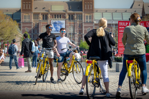 Amsterdam : visite guidée historique de 2 h à véloVisite en anglais ou néerlandais