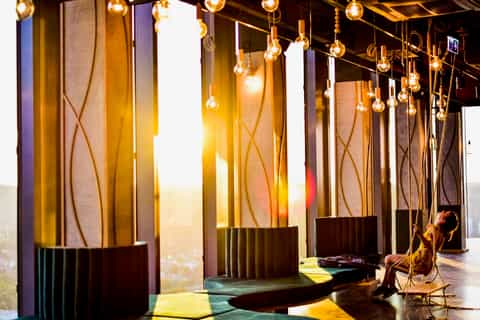 Gdansk: Olivia Star Observation Deck Sunset Dinner & Drinks