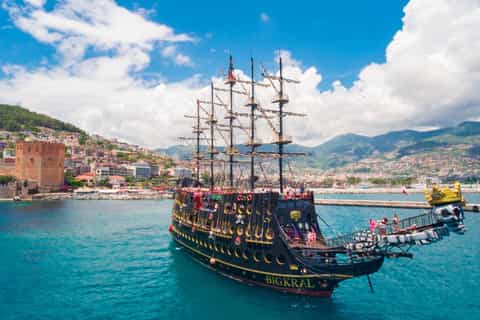 From Side: Alanya Pirate Boat Tour with Lunch