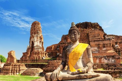 Desde Bangkok: Excursión guiada de un día al Parque Histórico de Ayutthaya
