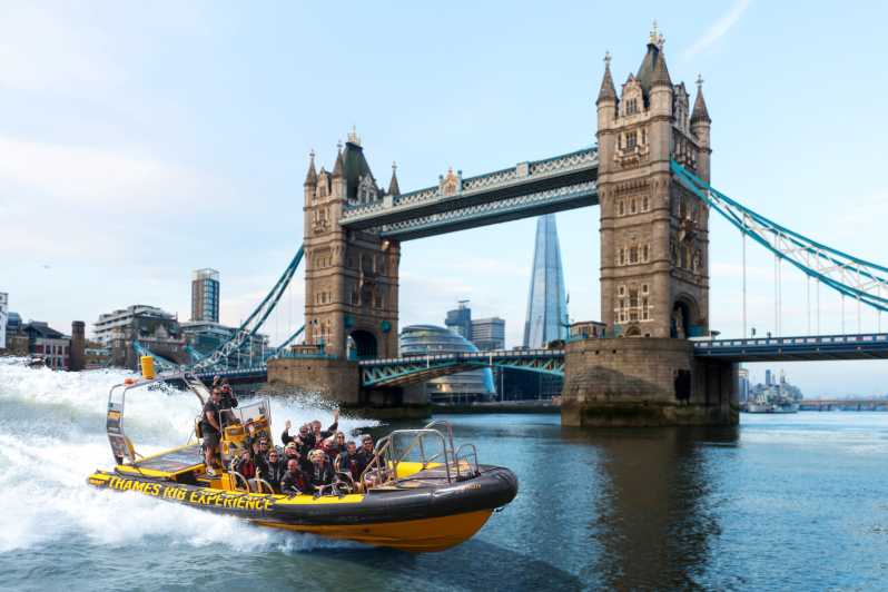 Londra: tour in gommone in motoscafo sul fiume Tamigi