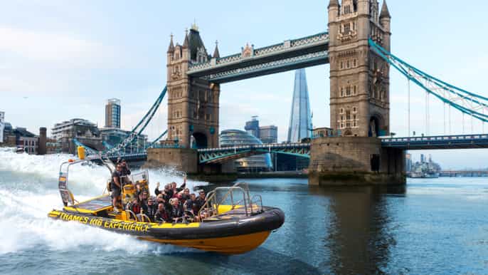london 50minute river thames speedboat rib tour
