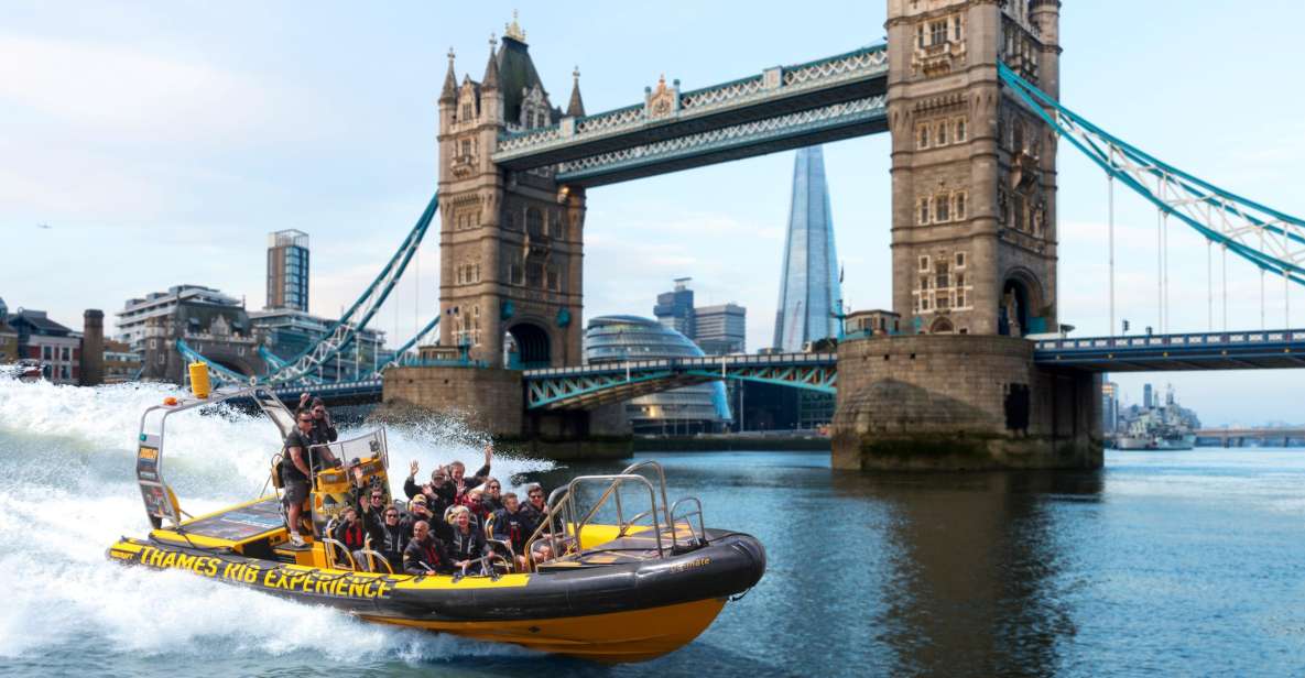 Londra: tour in gommone in motoscafo sul fiume Tamigi