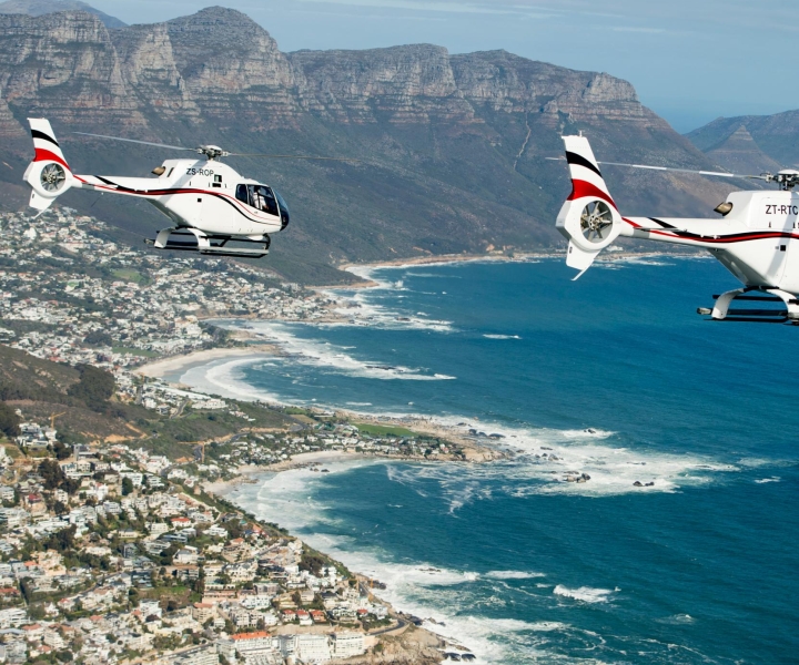 Le Cap : vol panoramique en hélicoptère Atlantico