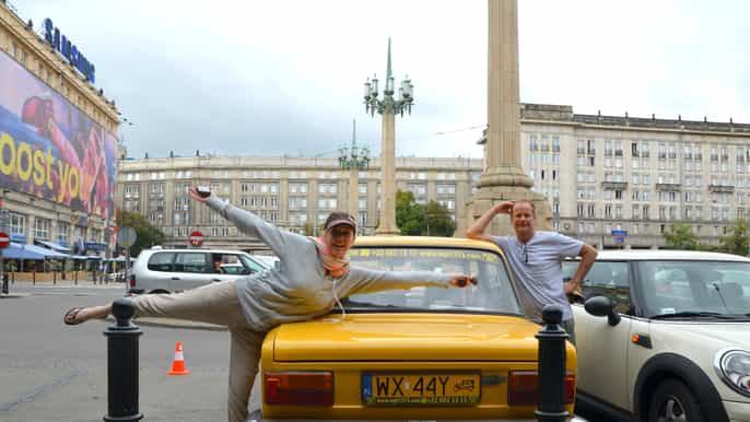 warsaw communism private tour in a retro fiat