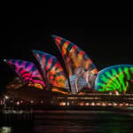 Sydney: crociera nel porto con cena durante il Vivid Festival of Light