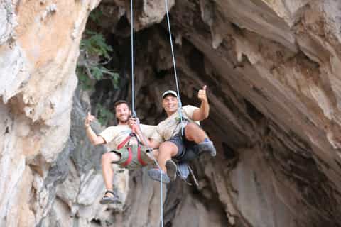 Rhodes: Ladiko Bay Rock Climbing and Rappelling Experience