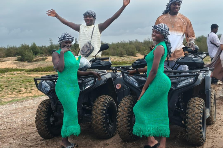 Lac Rose: Quad Biking and Canoe Ride on the Lake With round-trip transfer from Dakar