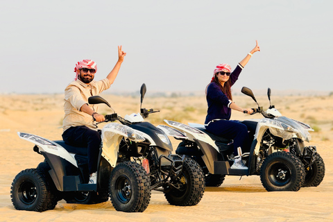 Luxury Desert Safari with Camel Ride, BBQ Dinner & Shows 4-Hour Morning & Evening Private Tour / Camel & Sandboarding