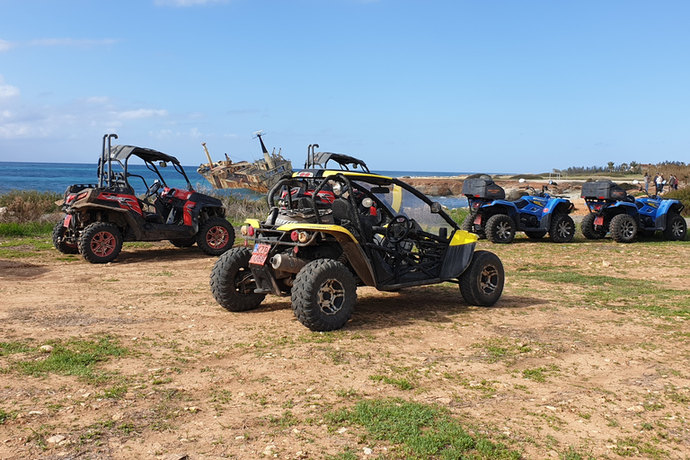 Paphos: Buggysafari till Akamashalvön med lunchBuggy Dubbel Passagerare