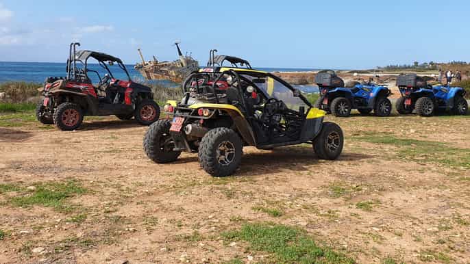 lara bay and akamas by quad bike or beach buggy