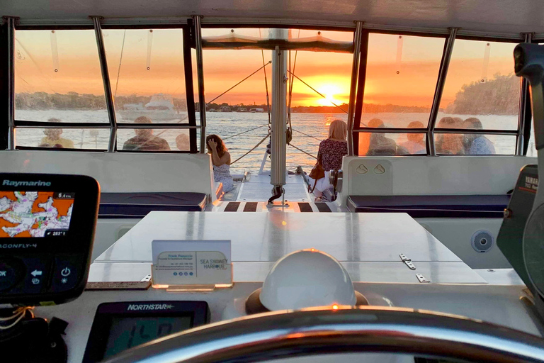 Port de Sydney : croisière en catamaran au coucher du soleil