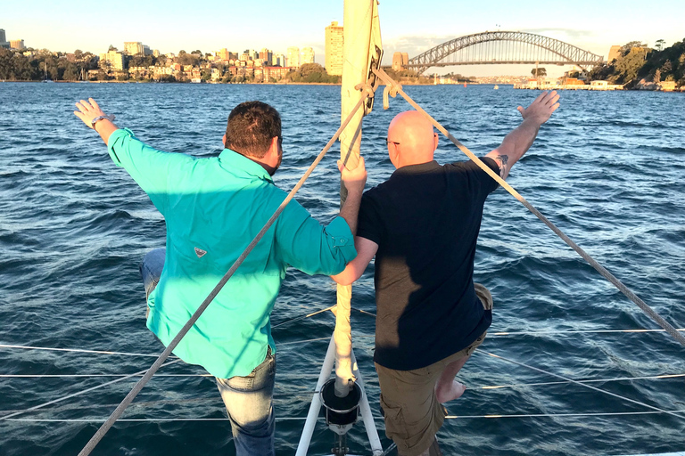 Haven van Sydney: Catamaran cruise bij zonsondergang