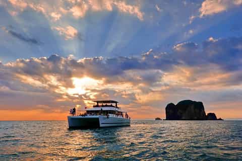 From Krabi: 5-Hour Catamaran Cruise at Sunset