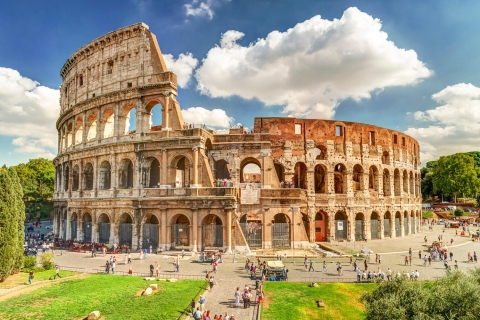 Roma: foro romano sin colas, recorrido por el Palatino y el ColiseoTour privado con acceso a la arena en inglés