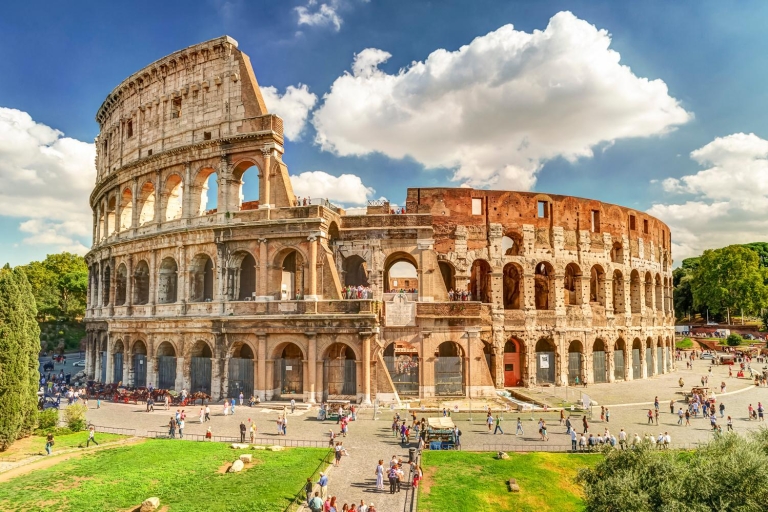 Rzym: Skip-the-Line Roman Forum, Palatine & Colosseum TourWycieczka grupowa z dostępem do Areny w języku niemieckim