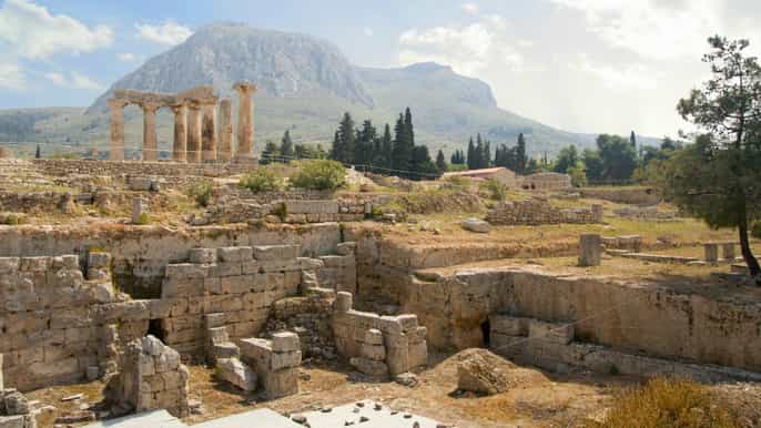 from athens halfday private road trip to ancient corinth