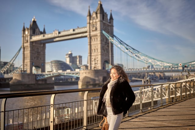 London: Privates 30-Minuten-Fotoshooting an der Tower Bridge