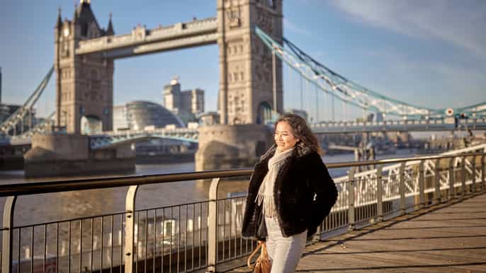 london privat 30minutters fotosession ved tower bridge