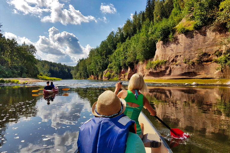 From Riga: Full-Day Scenic Gauja River Valley Kayaking Trip From Riga: Full-Day River Kayaking Tour to Sigulda