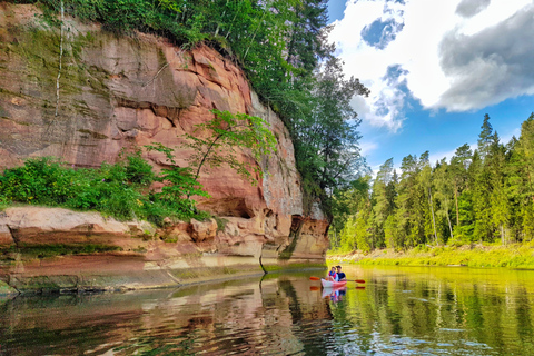 From Riga: Full-Day Scenic Gauja River Valley Kayaking Trip From Riga: Full-Day River Kayaking Tour to Sigulda