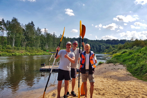 From Riga: Full-Day Scenic Gauja River Valley Kayaking Trip From Riga: Full-Day River Kayaking Tour to Sigulda