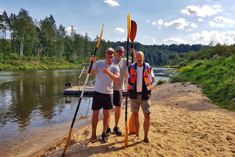 From Riga: Full-Day Scenic Gauja River Valley Kayaking Trip From Riga: Full-Day River Kayaking Tour to Sigulda