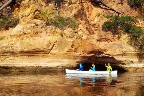 From Riga: Full-Day Scenic Gauja River Valley Kayaking Trip From Riga: Full-Day River Kayaking Tour to Sigulda