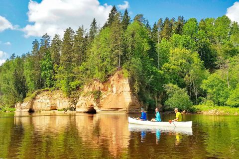 Da Riga: gita in kayak panoramica di un'intera giornata nella valle del fiume Gauja