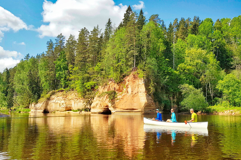 From Riga: Full-Day Scenic Gauja River Valley Kayaking Trip From Riga: Full-Day River Kayaking Tour to Sigulda