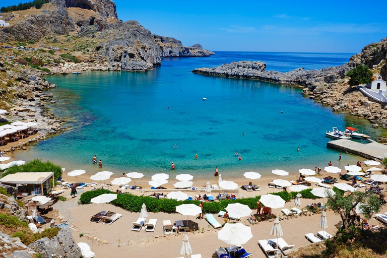 Executive excursies naar Lindos:4 uur verblijf:luxe bussenPrestige Reizen & Transfer: Executive excursies naar Lindos