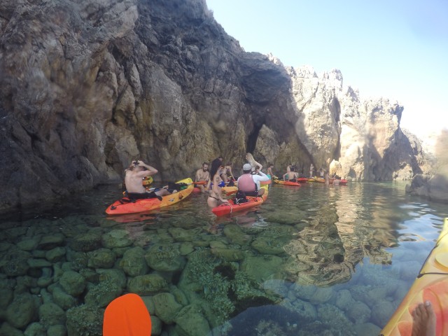Visit Menorca Kayak and Marine Reserve Snorkeling Adventure in Punta Prima, Menorca