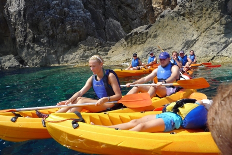Menorca: kajak- en zeereservaat-snorkelavontuur