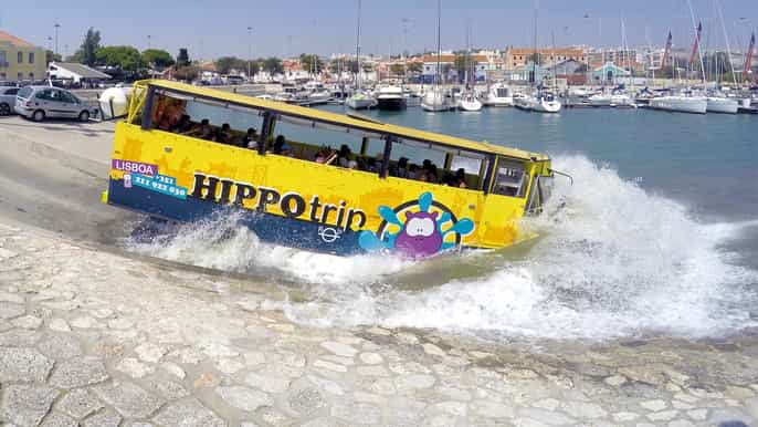 lisbon amphibious sightseeing hopon hopoff bus