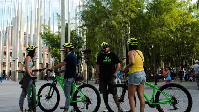 medellin bike city tour with local food and drink tastings