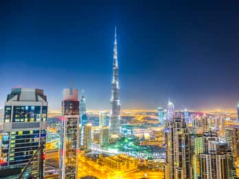 Dubai bei Nacht mit Ticket für den Burj Khalifa Dubai bei Nacht mit Ticket für den Burj Khalifa