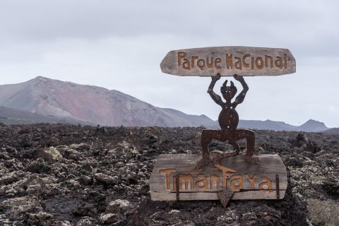 Vanuit Fuerteventura: Lanzarote vulkaan- en wijnstreektour